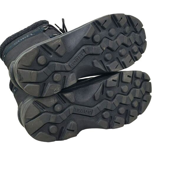 Sorel Womens Snow Boots Size 11 Cumberland Water Wind Resistant Thermolite Black - Picture 7 of 8